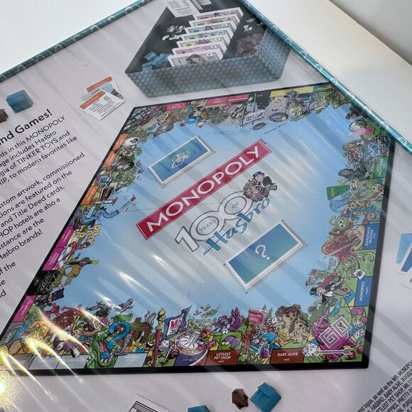 Monopoly 100 Years Of Hasbro Board Game in 3D Raised Collectable Tin NEW SEALED - Picture 9 of 10